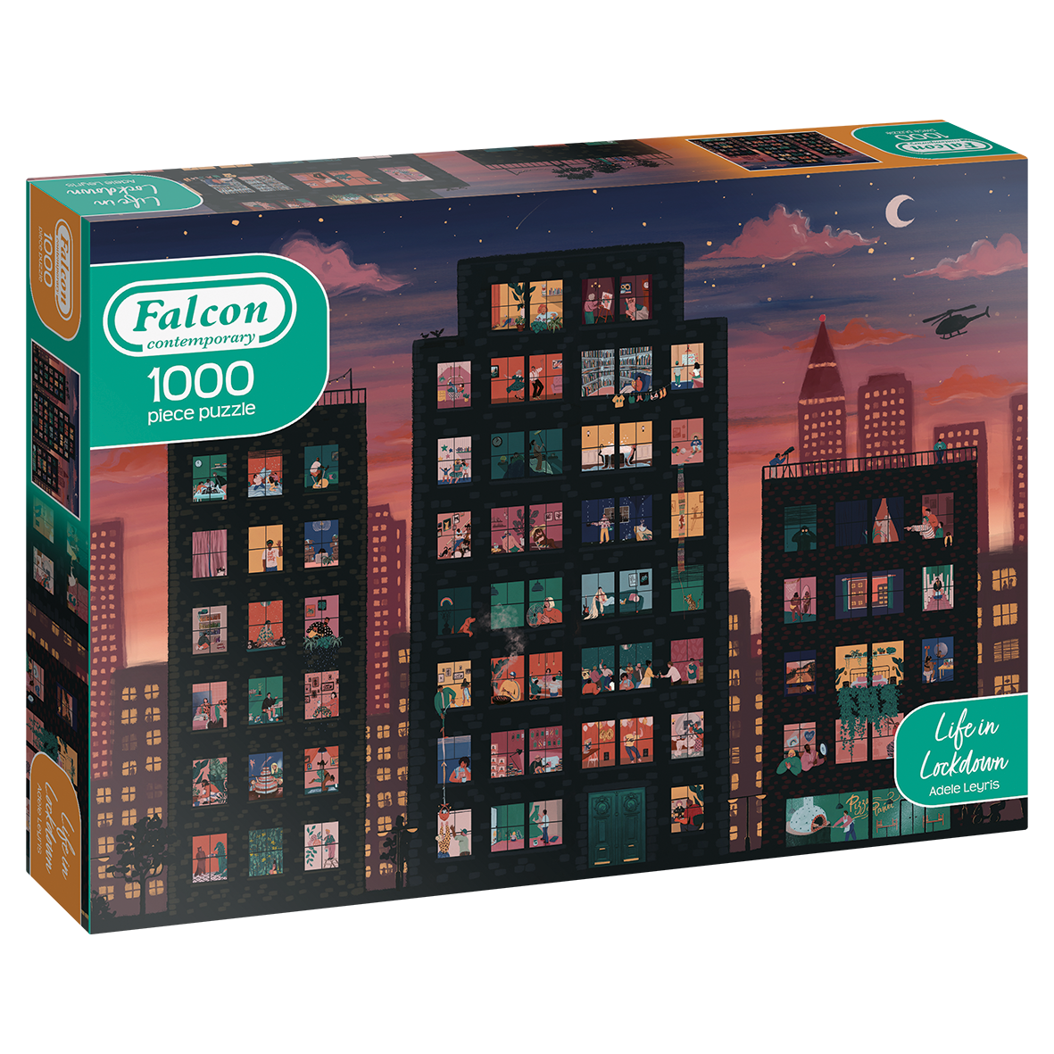Life IN Lockdown Stadt Skyline 1000 Teile Falcon Contemporary Puzzlespiel 11357 