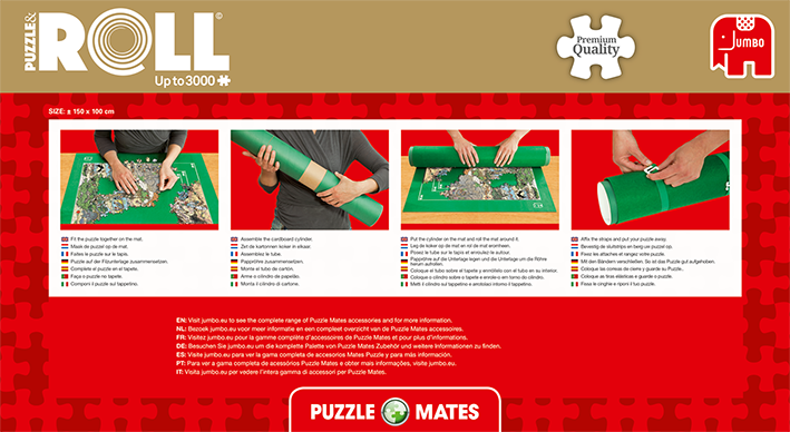 3000 Piece Jumbo Puzzle & Roll Jigsaw Puzzle Storage Mat 