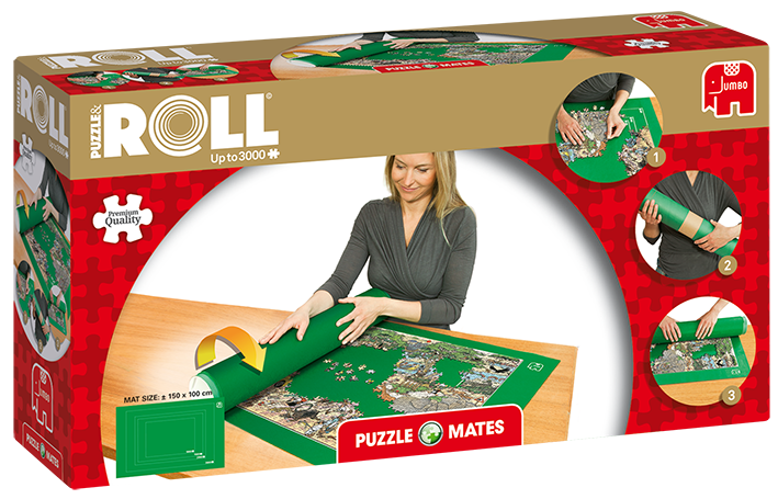 1500-3000 Stück Puzzle Aufbewahrungsmatte Roll-Up Mat Jigsaw Jumbo Kinder Spiel 